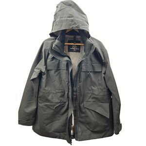 Champion‎ 3-in-1 Systems Jacket Mens XL Black Hooded Utility Coat Workwear Style